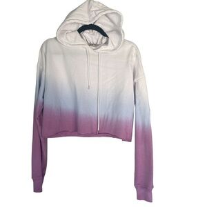 Forever 21 Pastel Ombré Hoodie Sweatshirt Size Large